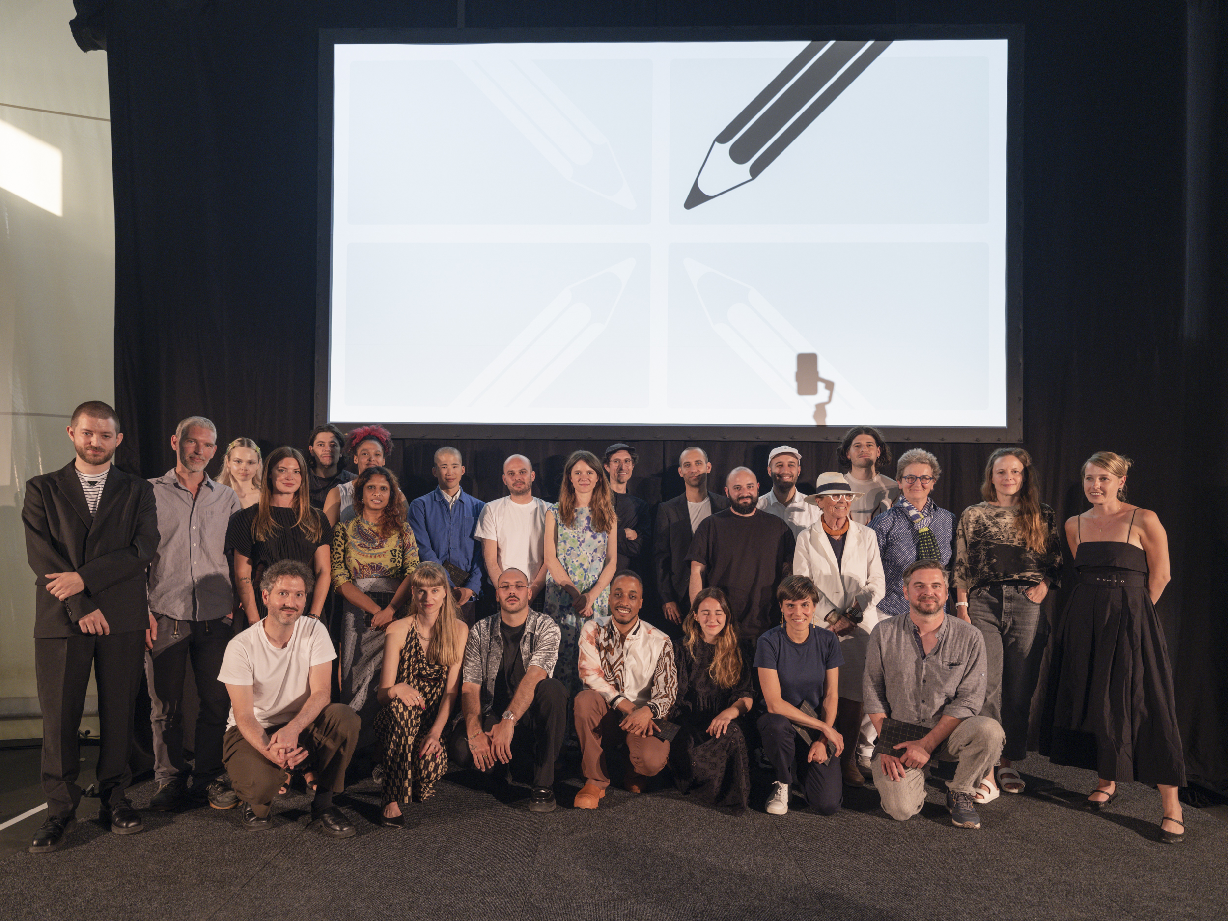 Winners of the Swiss Design Awards 2023 with Grand Prix winners Chantal Prod_Hom and Eleonore Peduzzi Riva
